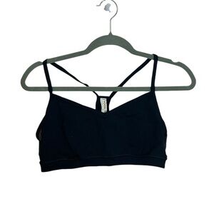 Yoga Smoga Black Racerback Sports Bra